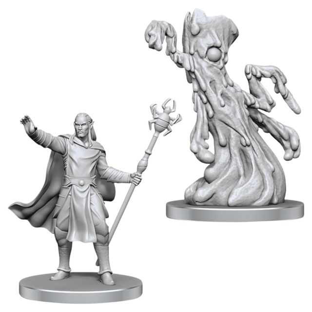 WZK 90858 Wizkids/NECA Dungeons & Dragons: Nolzur`s Marvelous Unpainted Miniatures - W28 Drow Mage & Yochlol main product photo