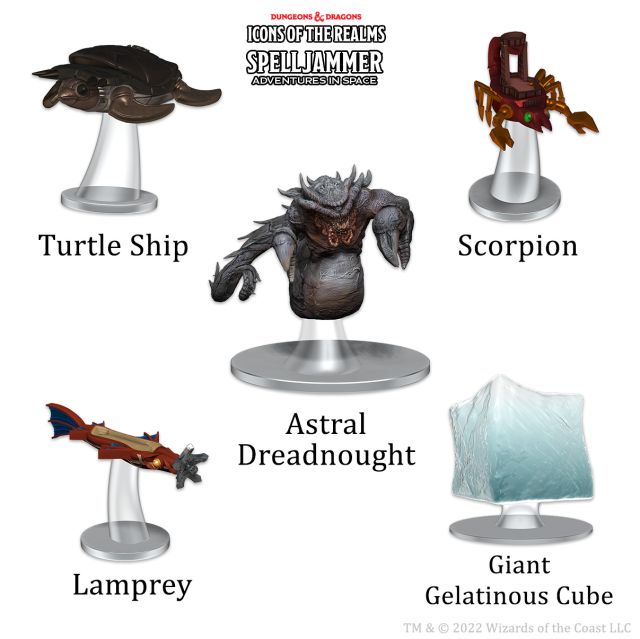 WZK96180 Wizkids Dungeons & Dragons: Icons of the Realms Ship Scale Attacks from Deep Space main product photo