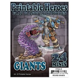 Flat Plastic Miniatures: Printable Heroes - Giants