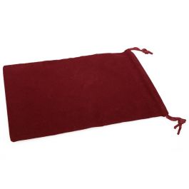 CHX02393 Chessex Manufacturing Burgundy Velour Dice Pouch (large)