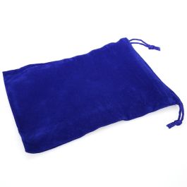 CHX02396 Chessex Manufacturing Blue Velour Dice Pouch (large)