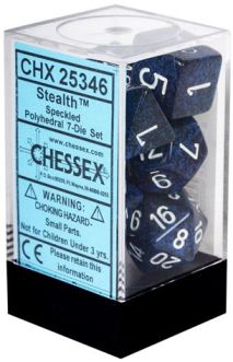 CHX25346 Chessex Manufacturing Speckled: Poly Set Stealth (7)