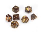 CHX27493 Chessex Manufacturing Lustrous: Poly Gold/Silver (7)