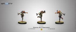 CVB280728-0690 Corvus Belli Infinity: Mercenaries Warcors, War Correspondents (Stun Pistol)