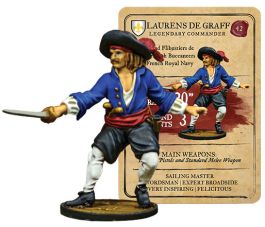 FGD0068 Firelock Games Blood & Plunder: French Laurens De Graff Legendary Commander