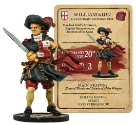 FGD0069 Firelock Games Blood & Plunder: English William Kidd Legendary Commander