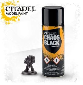GAW62-02 Games Workshop Citadel Spray: Primer Chaos Black