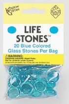 Life Stones: Glass Stones Blue (20)