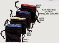 KOP09914 Koplow Games Dice Bag: Black Velvet Purple Satin Lined (Small)