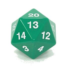 Opaque: 55mm D20 Countdown Green/White