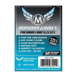 MDG7029 Mayday Games Inc Sleeves: Premium Euro Card Sleeves 59mm x 92mm (50)