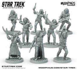 MUH051081 Modiphius Entertainment Star Trek Adventures RPG: Klingon Warband Team Minis Box Set