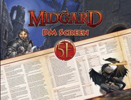 PZOKOBGMS5E Kobold Press Dungeons and Dragons RPG: Midgard DM Screen