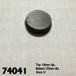 RPR74041 Reaper Miniature Bases: 20mm Round Plastic Flat Top Base (25)