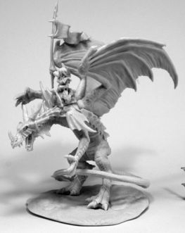 RPR77557 Reaper Dark Heaven: Bones Kyra & Lavarath (Dragon and Rider)