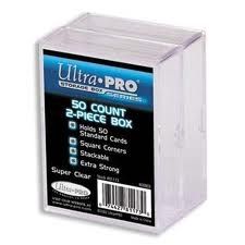 UPI81173 Ultra-Pro Clear Card Box 2 Piece (50)
