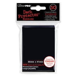UPI82669 Ultra Pro Deck Protector Pack: Black Solid 50ct