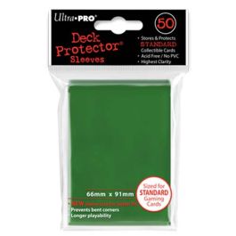 UPI82671 Ultra Pro Deck Protector Pack: Green Solid 50ct