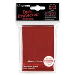 UPI82672 Ultra Pro Deck Protector Pack: Red Solid 50ct