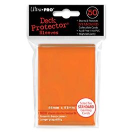 UPI82673 Ultra Pro Deck Protector Pack: Orange Solid 50ct