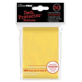 UPI82675 Ultra Pro Deck Protector Pack: Yellow Solid 50ct