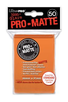 UPI84184 Ultra Pro Pro-Matte Deck Protectors Pack: Orange (DISPLAY 12)