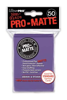 UPI84187 Ultra Pro Pro-Matte Deck Protectors Pack: Purple (DISPLAY 12)