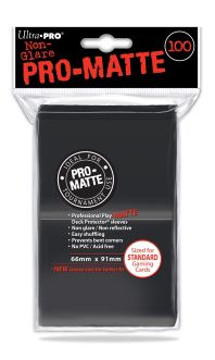 UPI84515 Ultra Pro Pro-Matte Standard Deck Protectors: Black (100)