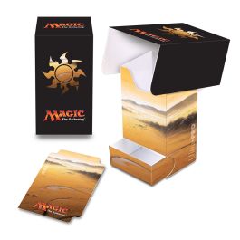 UPI86531 Ultra Pro Magic the Gathering: Mana Series 5 Plains Full View Deck Box with Tray