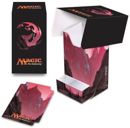 UPI86534 Ultra Pro Magic the Gathering: Mana Series 5 Mountain Full View Deck Box with Tray