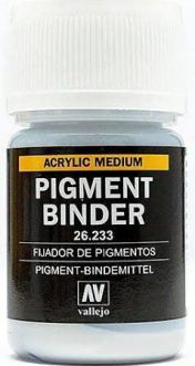 VAL26233 Vallejo Auxiliary Products: Pigment Binder (30ml)