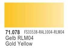 VAL71078 Vallejo Model Air: Gold Yellow (17ml)