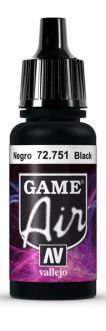 VAL72751 Vallejo Game Air: Black (17 ml)