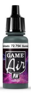 VAL72754 Vallejo Game Air: Gunmetal Metal (17 ml)