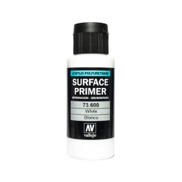 VAL73600 Vallejo Auxiliary Products: White Primer (60ml)