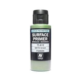 VAL73612 Vallejo Auxiliary Products: Surface Primer NATO Green (60 ml)