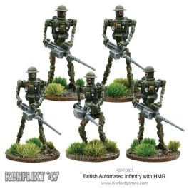 WLG452410601 Warlord Games Konflikt 47: British Automated Infantry w/HMG