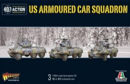 WLGWGB-START-32 Warlord Games Bolt Action: US Armoured Car Squadron (M8/M20 Greyhound Scout Cars)