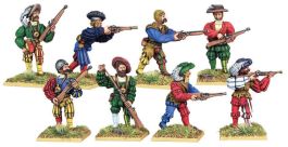 WLGWGP-LS-26 Warlord Games Pike and Shotte: Landsknecht Arquebusiers(8)