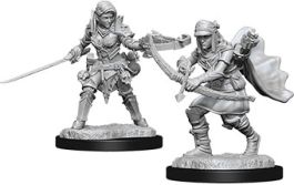 Pathfinder Deep Cuts Unpainted Miniatures: Female Half-Elf Ranger