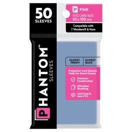 Phantom: Protective Sleeves:: Gloss/Gloss Pink Size (50)