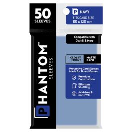 Phantom: Protective Sleeves: Gloss/Matte Navy Size (50)