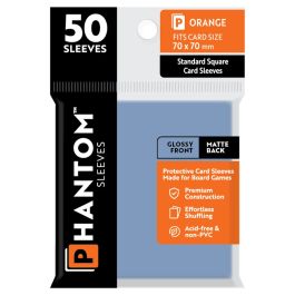 Phantom: Protective Sleeves: Gloss/Matte Orange Size (50)