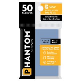 Phantom: Protective Sleeves: Gloss/Matte Gold Size (50)