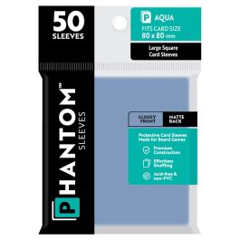 Phantom: Protective Sleeves: Gloss/Matte Aqua Size (50)