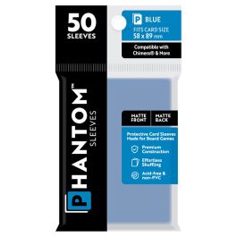 Phantom: Protective Sleeves: Matte/Matte Blue Size (50)