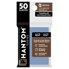 Phantom: Protective Sleeves: Matte/Matte Brown Size (50)