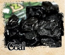 Board Game Upgrade: Painted Resin 10-pack Resource Tokens - Coal