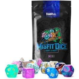 Mystery Misfit Mini Polyhedral Dice (2 pack, 7 dice per Pack)