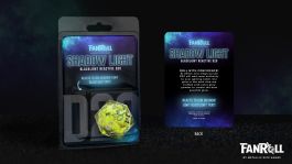 Shadow Light UV Reactive Individual d20 Elixir Liquid Core Dice